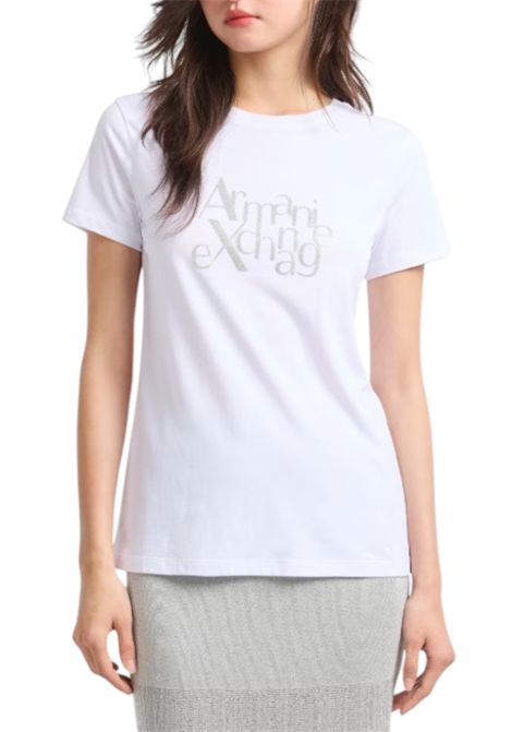 T-shirt regular fit with logo glitter ASV ARMANI EXCHANGE | T-shirt | XW000109 AF10359U0002